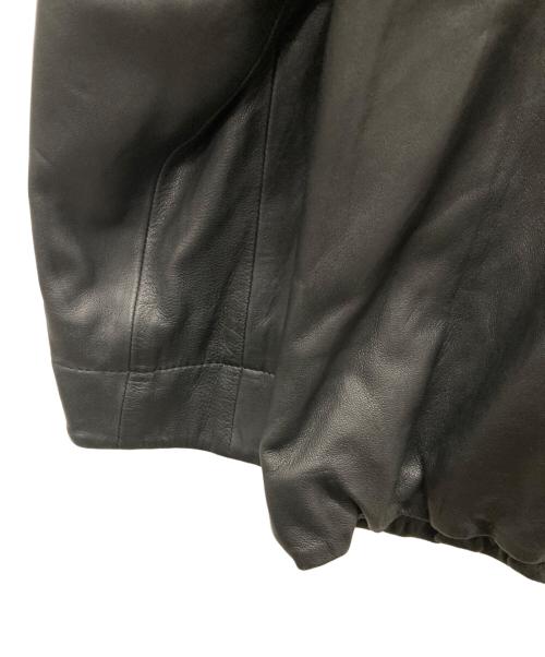 BEARDSLEY（ビアズリー）BEARDSLEY (ビアズリー) ラムレザーノーカラージャケット ブラック サイズ:1の古着・服飾アイテム