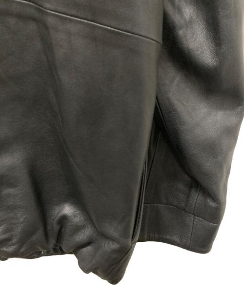 BEARDSLEY（ビアズリー）BEARDSLEY (ビアズリー) ラムレザーノーカラージャケット ブラック サイズ:1の古着・服飾アイテム
