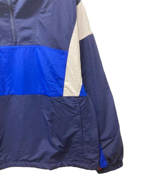 adidas（アディダス）adidas (アディダス) スタジアム カラーブロック ハーフジップ トラックジャケット ブルー サイズ:M 未使用品の古着・服飾アイテム