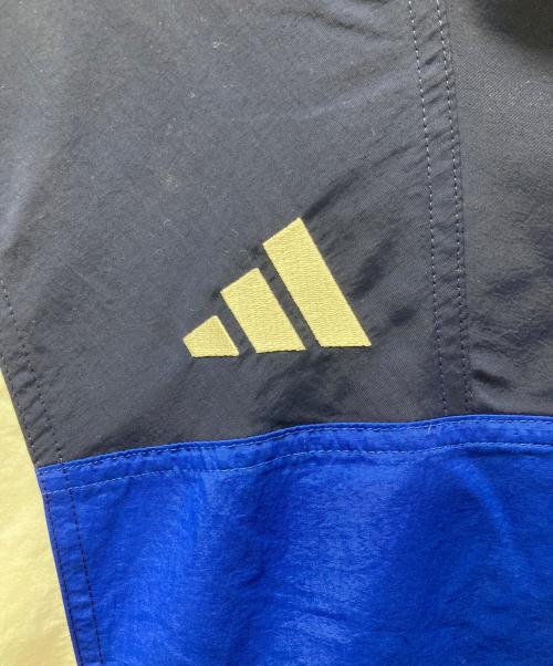 adidas（アディダス）adidas (アディダス) スタジアム カラーブロック ハーフジップ トラックジャケット ブルー サイズ:M 未使用品の古着・服飾アイテム