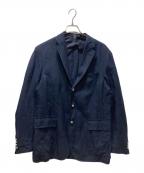 POLO RALPH LAURENポロ・ラルフローレン）の古着「リネン段返り3Bブレザー」｜ネイビー