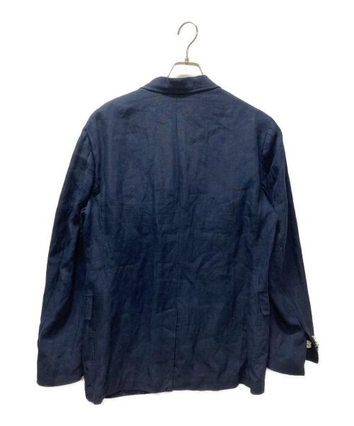POLO RALPH LAUREN（ポロ・ラルフローレン）POLO RALPH LAUREN (ポロ・ラルフローレン) リネン段返り3Bブレザー ネイビー サイズ:40Rの古着・服飾アイテム