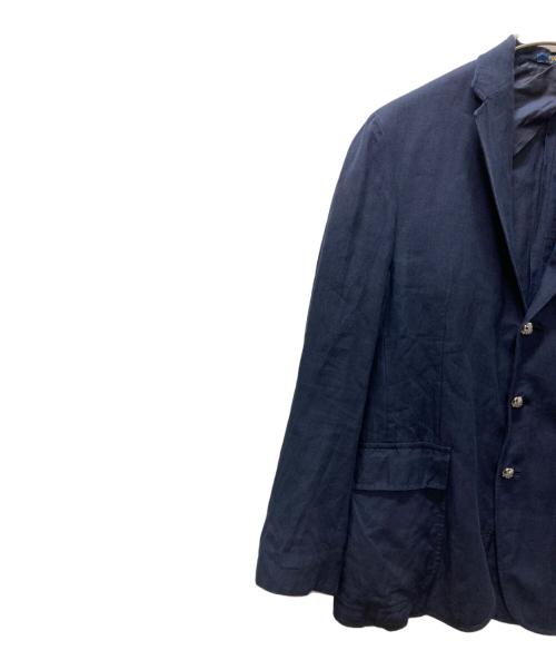 POLO RALPH LAUREN（ポロ・ラルフローレン）POLO RALPH LAUREN (ポロ・ラルフローレン) リネン段返り3Bブレザー ネイビー サイズ:40Rの古着・服飾アイテム