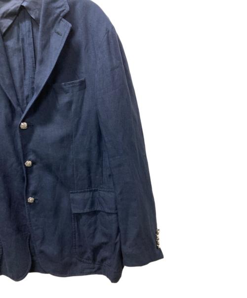POLO RALPH LAUREN（ポロ・ラルフローレン）POLO RALPH LAUREN (ポロ・ラルフローレン) リネン段返り3Bブレザー ネイビー サイズ:40Rの古着・服飾アイテム