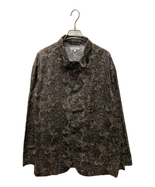 Engineered Garments（エンジニアド ガーメンツ）Engineered Garments (エンジニアド ガーメンツ) ペイズリー柄ジャケット グレー×ブラウン サイズ:Sの古着・服飾アイテム