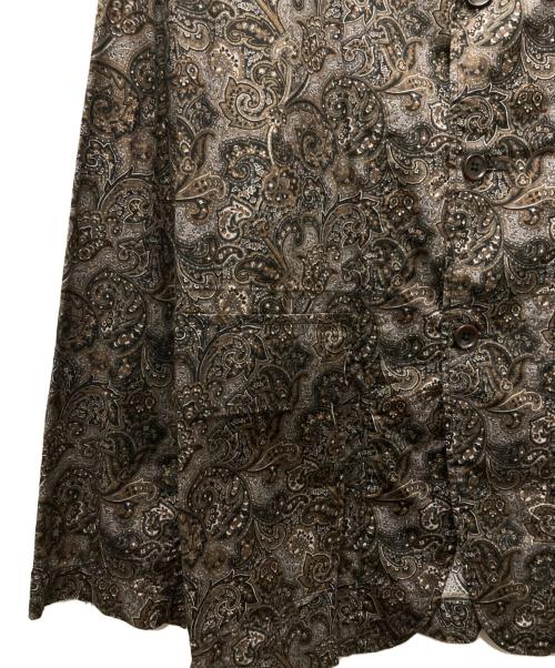 Engineered Garments（エンジニアド ガーメンツ）Engineered Garments (エンジニアド ガーメンツ) ペイズリー柄ジャケット グレー×ブラウン サイズ:Sの古着・服飾アイテム