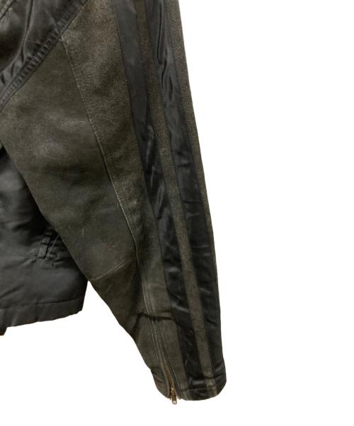 HARLEY-DAVIDSON（ハーレーダビッドソン）HARLEY-DAVIDSON (ハーレーダビッドソン) サイドレースアップレザー切替バイカージャケット ブラック サイズ:Lの古着・服飾アイテム