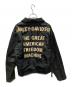 HARLEY-DAVIDSON (ハーレーダビッドソン) サイドレースアップレザー切替バイカージャケット ブラック サイズ:L：12000円