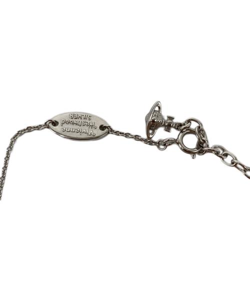 Vivienne Westwood（ヴィヴィアンウエストウッド）Vivienne Westwood (ヴィヴィアンウエストウッド) リボンオーブネックレス シルバーの古着・服飾アイテム