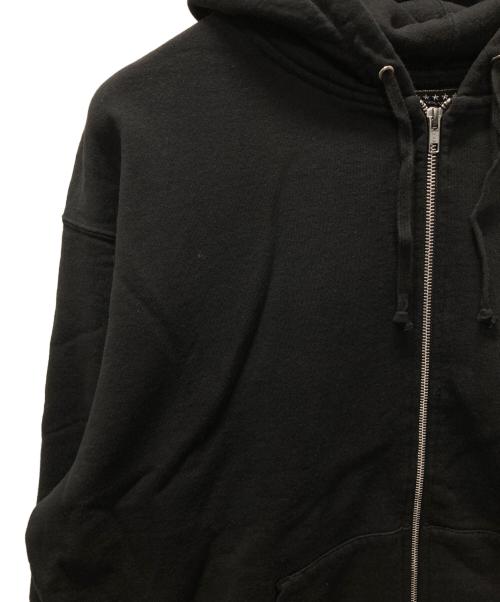 SUPREME（シュプリーム）SUPREME (シュプリーム) Hysteric Glamour (ヒステリックグラマー) Zip Up Hooded Sweatshirt ブラック サイズ:XLの古着・服飾アイテム