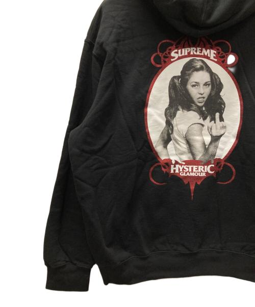 SUPREME（シュプリーム）SUPREME (シュプリーム) Hysteric Glamour (ヒステリックグラマー) Zip Up Hooded Sweatshirt ブラック サイズ:XLの古着・服飾アイテム