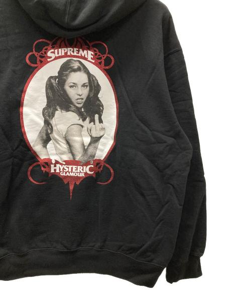 SUPREME（シュプリーム）SUPREME (シュプリーム) Hysteric Glamour (ヒステリックグラマー) Zip Up Hooded Sweatshirt ブラック サイズ:XLの古着・服飾アイテム