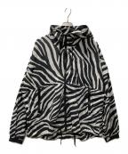 THE NORTHFACE PURPLELABELザ・ノースフェイス パープルレーベル）の古着「PERTEX Zebra Print Mountain Wind Parka」｜ホワイト×ブラック