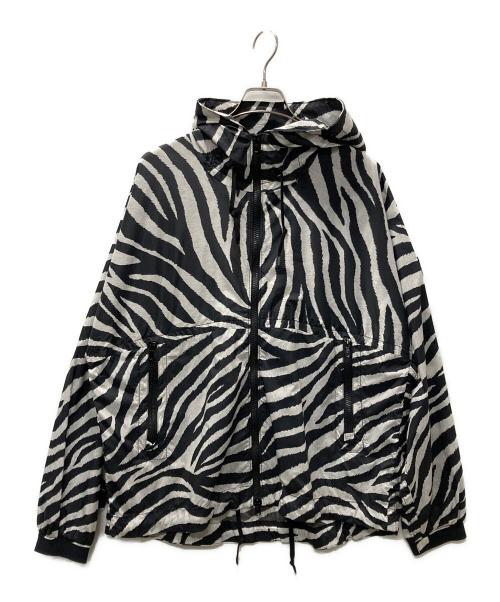 THE NORTHFACE PURPLELABEL（ザ・ノースフェイス パープルレーベル）THE NORTHFACE PURPLELABEL (ザ・ノースフェイス パープルレーベル) PERTEX Zebra Print Mountain Wind Parka ホワイト×ブラック サイズ:Mの古着・服飾アイテム