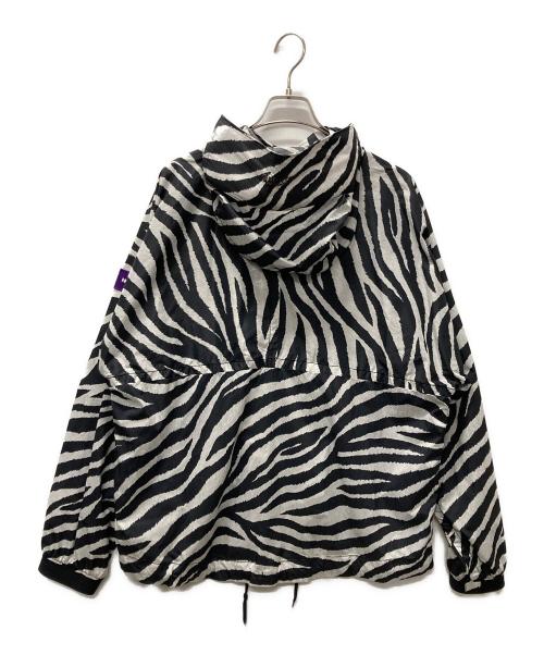THE NORTHFACE PURPLELABEL（ザ・ノースフェイス パープルレーベル）THE NORTHFACE PURPLELABEL (ザ・ノースフェイス パープルレーベル) PERTEX Zebra Print Mountain Wind Parka ホワイト×ブラック サイズ:Mの古着・服飾アイテム