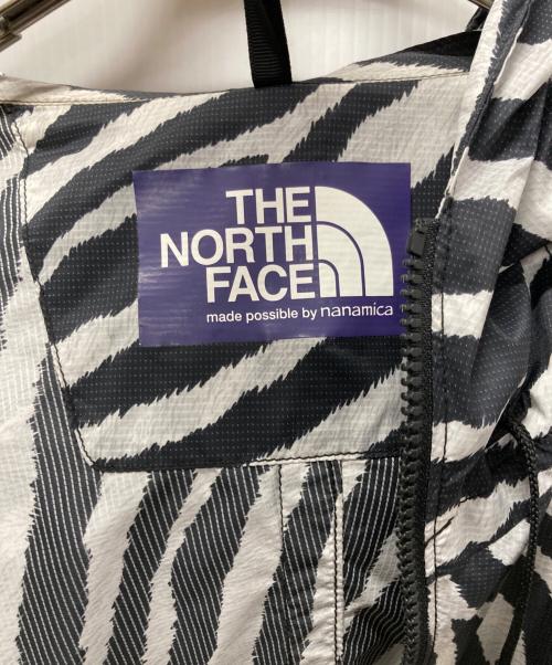 THE NORTHFACE PURPLELABEL（ザ・ノースフェイス パープルレーベル）THE NORTHFACE PURPLELABEL (ザ・ノースフェイス パープルレーベル) PERTEX Zebra Print Mountain Wind Parka ホワイト×ブラック サイズ:Mの古着・服飾アイテム