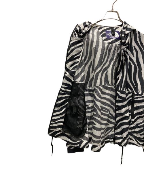 THE NORTHFACE PURPLELABEL（ザ・ノースフェイス パープルレーベル）THE NORTHFACE PURPLELABEL (ザ・ノースフェイス パープルレーベル) PERTEX Zebra Print Mountain Wind Parka ホワイト×ブラック サイズ:Mの古着・服飾アイテム