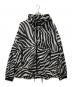 THE NORTHFACE PURPLELABEL（ザ・ノースフェイス パープルレーベル）の古着「PERTEX Zebra Print Mountain Wind Parka」｜ホワイト×ブラック