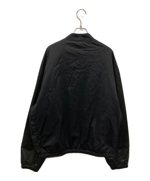 RUFFO（ルッフォ）RUFFO (ルッフォ) COLUMN (コラム) ナイロンレザー切替ジャケット ブラック サイズ:Lの古着・服飾アイテム