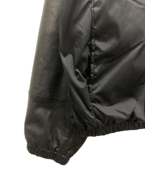 RUFFO（ルッフォ）RUFFO (ルッフォ) COLUMN (コラム) ナイロンレザー切替ジャケット ブラック サイズ:Lの古着・服飾アイテム