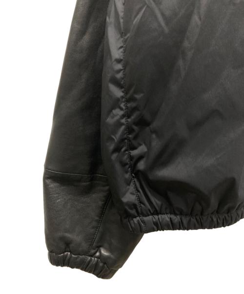 RUFFO（ルッフォ）RUFFO (ルッフォ) COLUMN (コラム) ナイロンレザー切替ジャケット ブラック サイズ:Lの古着・服飾アイテム