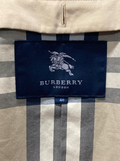BURBERRY LONDON（バーバリーロンドン）BURBERRY LONDON (バーバリーロンドン) トレンチコート ベージュ サイズ:40の古着・服飾アイテム