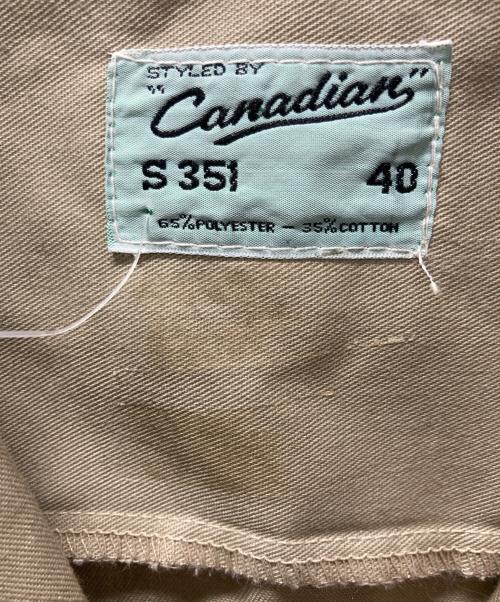 CANADIAN（カナディアン）CANADIAN (カナディアン) ワークジャケット ベージュ サイズ:40の古着・服飾アイテム