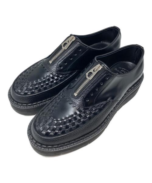 foot the coacher（フットザコーチャー）foot the coacher (フットザコーチャー) CHAOS FRONT ZIP / カオス フロント ジップ ブラック サイズ:7の古着・服飾アイテム