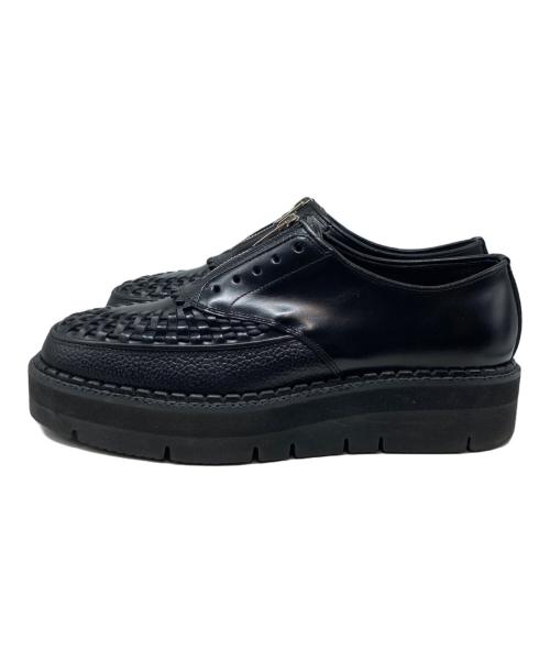 foot the coacher（フットザコーチャー）foot the coacher (フットザコーチャー) CHAOS FRONT ZIP / カオス フロント ジップ ブラック サイズ:7の古着・服飾アイテム