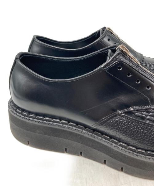 foot the coacher（フットザコーチャー）foot the coacher (フットザコーチャー) CHAOS FRONT ZIP / カオス フロント ジップ ブラック サイズ:7の古着・服飾アイテム