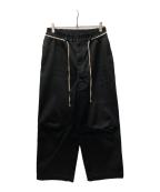 EMPORIO ARMANIエンポリオ アルマーニ）の古着「イージーワイドパンツ」｜ブラック