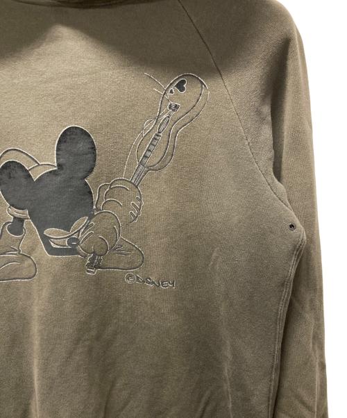 Roen（ロエン）Roen (ロエン) Disney (ディズニー) ミッキープリントプルオーバーパーカー グレー サイズ:46の古着・服飾アイテム