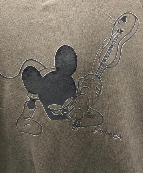 Roen（ロエン）Roen (ロエン) Disney (ディズニー) ミッキープリントプルオーバーパーカー グレー サイズ:46の古着・服飾アイテム
