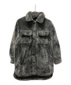 DIESELディーゼル）の古着「RO-OUT フェイクファーコート」｜グレー