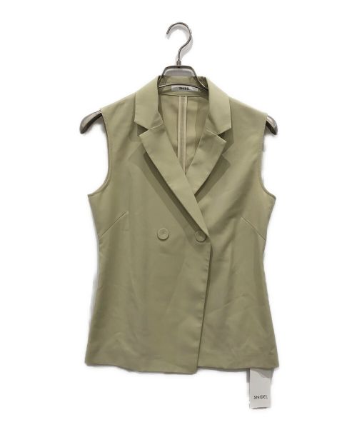 Snidel（スナイデル）Snidel (スナイデル) ジレ×チュールスカート SET UP オリーブ 未使用品の古着・服飾アイテム