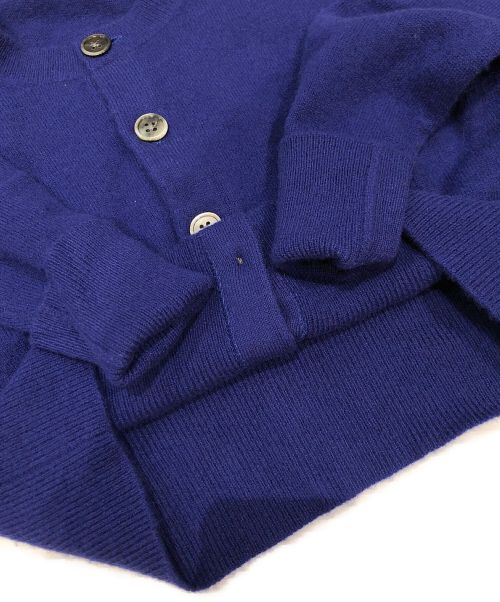 INSCRIRE（アンスクリア）INSCRIRE (アンスクリア) Short Crewneck Cardigan ブルー サイズ:Mの古着・服飾アイテム