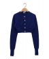 INSCRIRE（アンスクリア）の古着「Short Crewneck Cardigan」｜ブルー