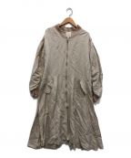 TODAYFULトゥデイフル）の古着「Gather Long MA-1」｜ベージュ