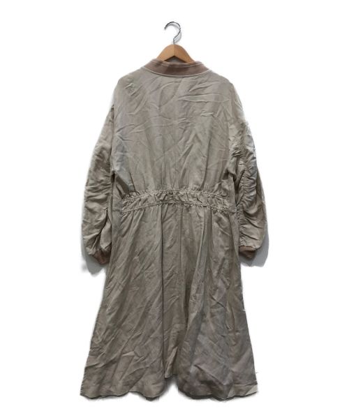 TODAYFUL（トゥデイフル）TODAYFUL (トゥデイフル) Gather Long MA-1 ベージュ サイズ:36の古着・服飾アイテム