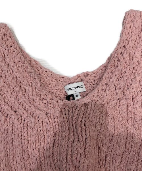 MIRSTORES（ミアストアズ）MIRSTORES (ミアストアズ) ニットビスチェ ピンク サイズ:Sの古着・服飾アイテム