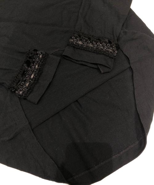 CHANEL（シャネル）CHANEL (シャネル) ツイードトリムココマークニット ブラック サイズ:38の古着・服飾アイテム