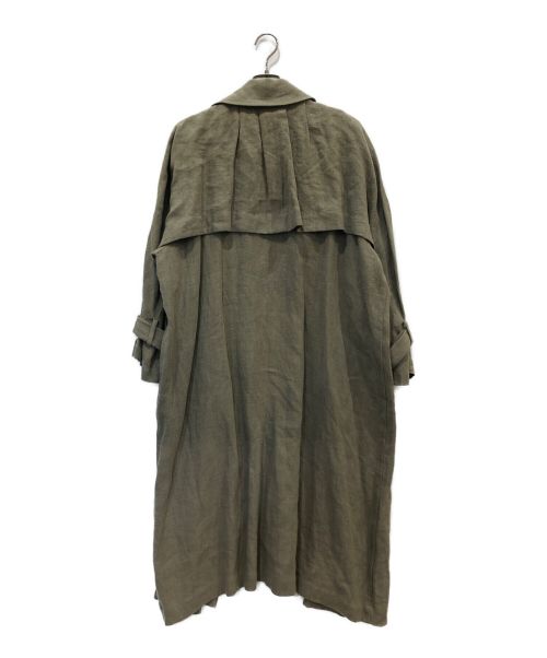 DRESSLAVE（ドレスレイブ）DRESSLAVE (ドレスレイブ) リネンビッグコート カーキ サイズ:38の古着・服飾アイテム
