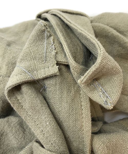 DRESSLAVE（ドレスレイブ）DRESSLAVE (ドレスレイブ) リネンビッグコート カーキ サイズ:38の古着・服飾アイテム