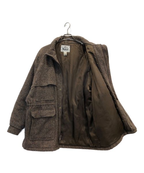 WOOLRICH（ウールリッチ）WOOLRICH (ウールリッチ) tweed cruiser jacket ブラウン サイズ:XLの古着・服飾アイテム