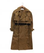 Etudesエチュード）の古着「ベルト付きトレンチコート」｜ブラウン