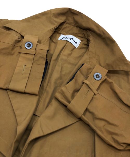 Etudes（エチュード）Etudes (エチュード) ベルト付きトレンチコート ブラウン サイズ:44の古着・服飾アイテム
