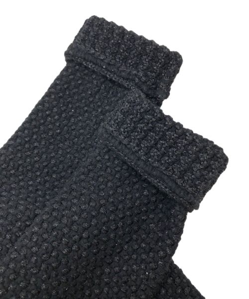 Mila Owen（ミラオーウェン）Mila Owen (ミラオーウェン) ゴールドボタンニットツイードジャケット ブラックの古着・服飾アイテム