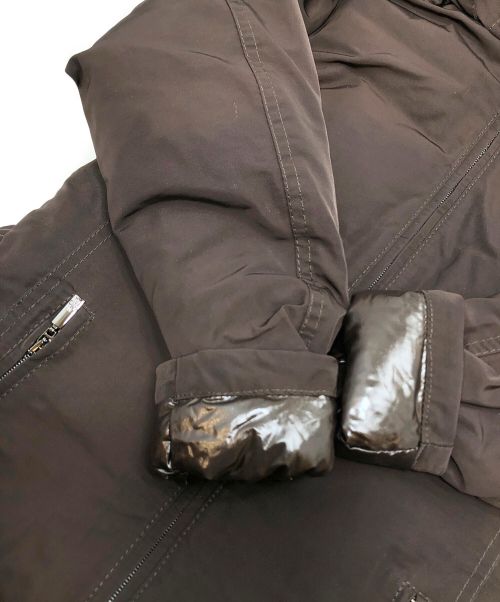 MONCLER（モンクレール）MONCLER (モンクレール) ダウンコート/ピューテリー ハリケーン ブラウン サイズ:00の古着・服飾アイテム