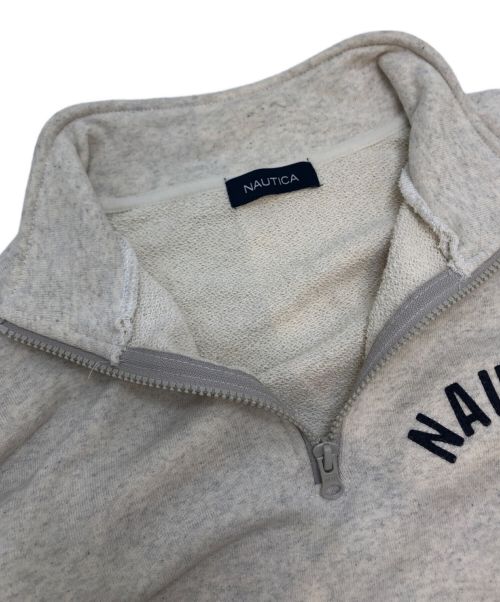 NAUTICA（ノーティカ）NAUTICA (ノーティカ) ハーフジップスウェット アイボリー サイズ:XLの古着・服飾アイテム