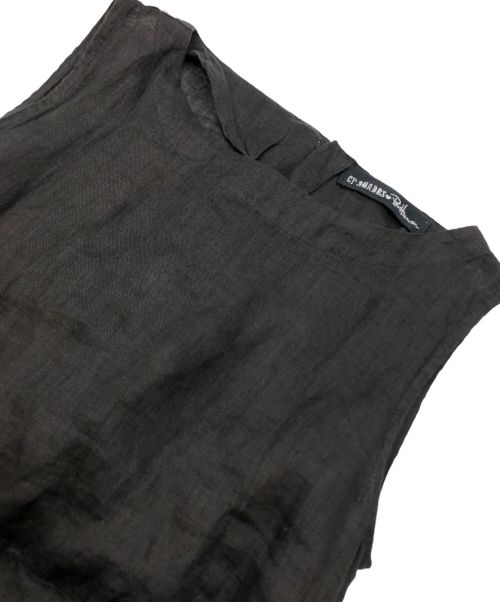 CP Shades（シーピーシェイズ）CP Shades (シーピーシェイズ) Ron Herman (ロンハーマン) リネンノースリーブワンピース ブラック サイズ:XSの古着・服飾アイテム